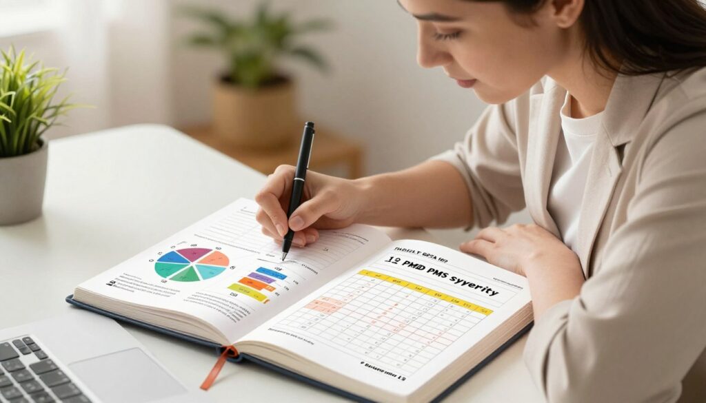 PMDD symptoms and PMS symptoms tracking