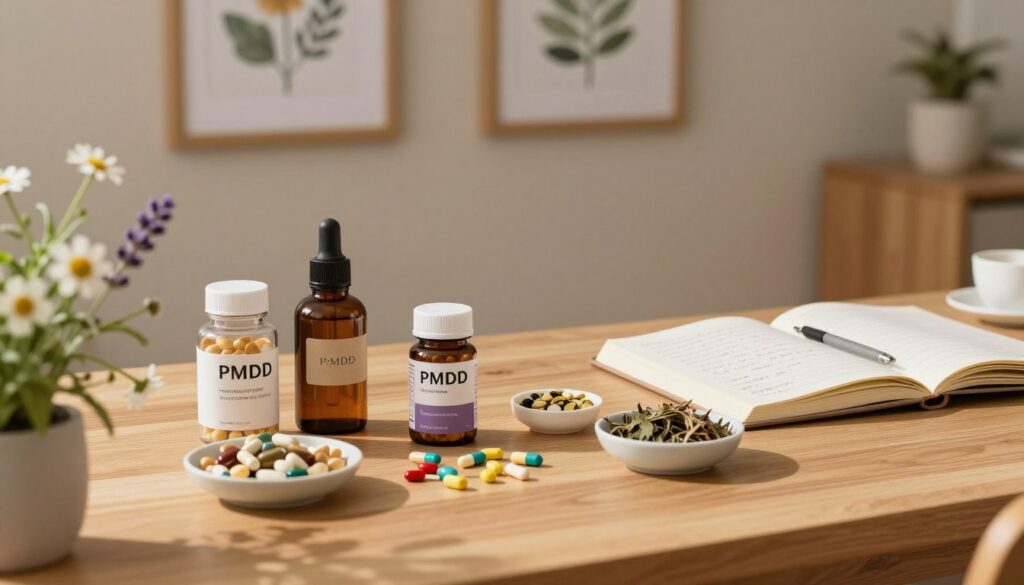 natural PMDD treatment and vitamins